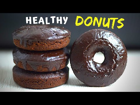 Oven Baked Chocolate Donuts (made with oats, no flour!)