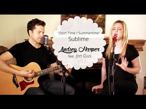 Doin' Time / Summertime Jazz Sublime Mashup Live Acoustic Guitar Cover Lindsey Harper