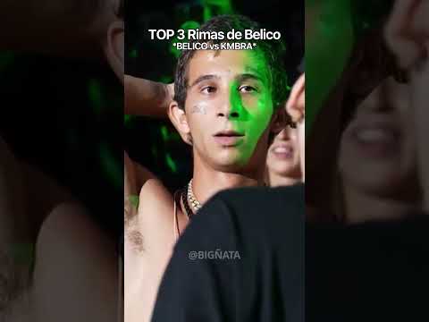 TOP 3 Rimas de Belico | BELICO vs KMBRA #freestyle #underground  #rap