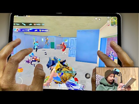 6 Finger Claw on iPad Pro 😈 Deadly Squad Fight | Handcam Gameplay / PUBG Mobile /BGMI 