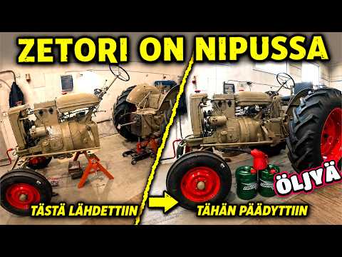 Yhdistetään Zetor 25 kasaan ja vaihteistoöljyt sisään, vuotaako?
