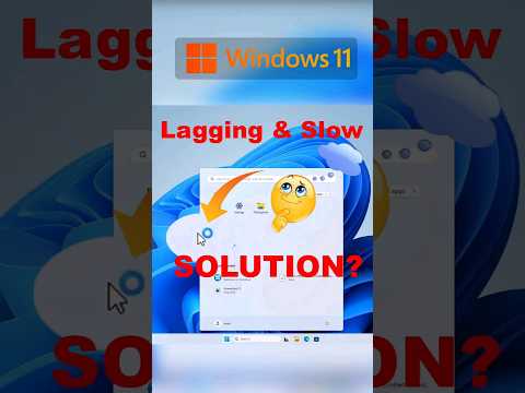 Windows 11 is so lagging and slow ! Real Solution!