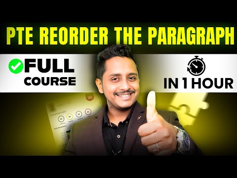 Full PTE Reorder Course – Master it in 1 Hour & Score 90