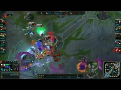 Ranked Teamfight with Big Illaoi Ult!!