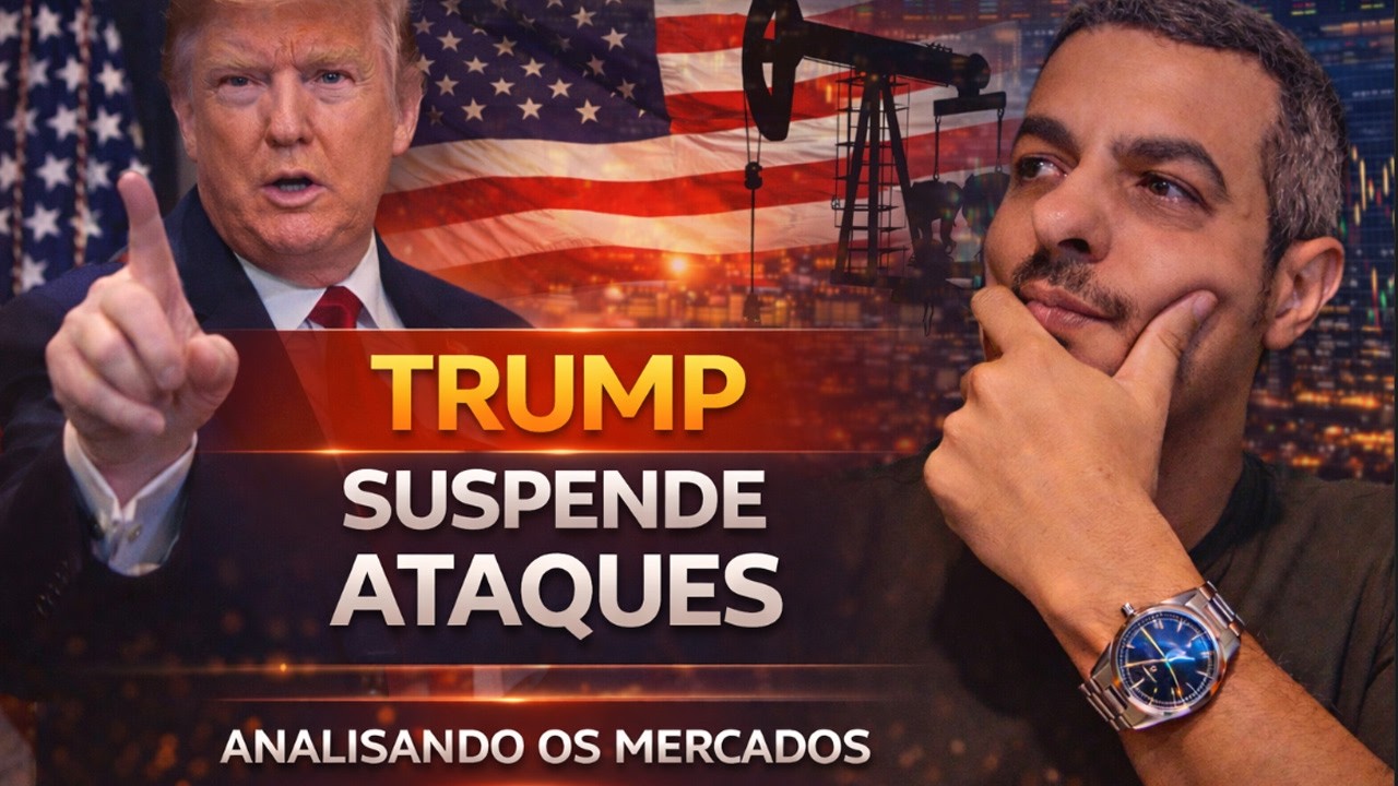 Bitcoin AGORA -  Trump Suspende ATAQUES no IRÃ  - Analisando os Mercados -  Bitcoin Altcoins