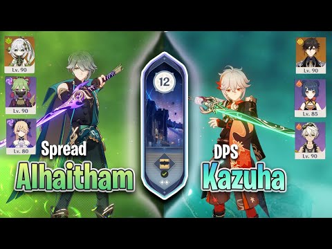 C0 ALHAITHAM SPREAD | C1 KAZUHA DPS ABYSS 3.6