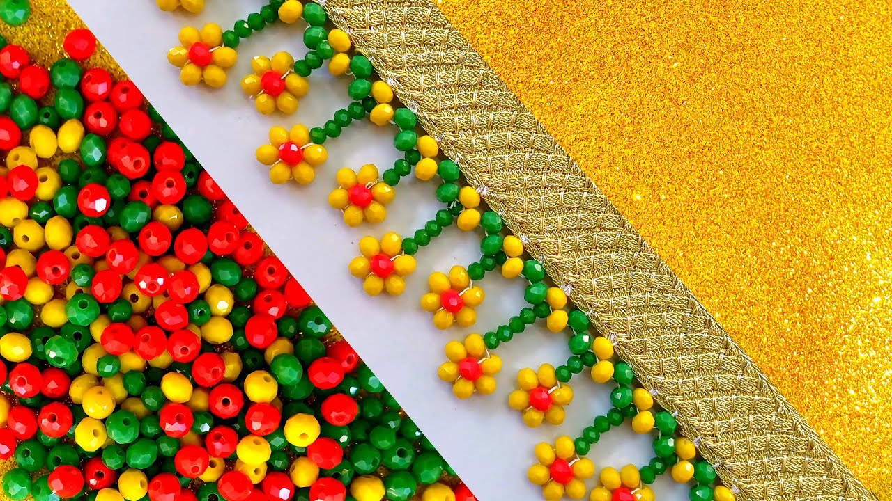 Learning how to embroider flower designs🧡🧡🧡#DIY