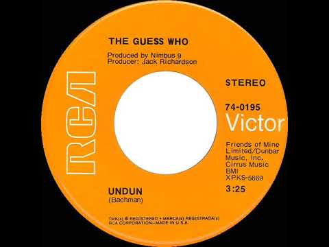 1969 HITS ARCHIVE: Undun - Guess Who (stereo 45)