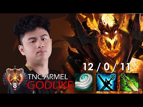 TNC. Armel playing Shadow Fiend Godlike 12 - 0 | Solo Ranked | 720p 60fps (Full Game)