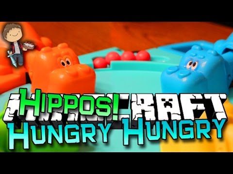 FUNNY!! Hungry Hungry Hippos in Minecraft: Mini-Game w/Mitch & Friends!