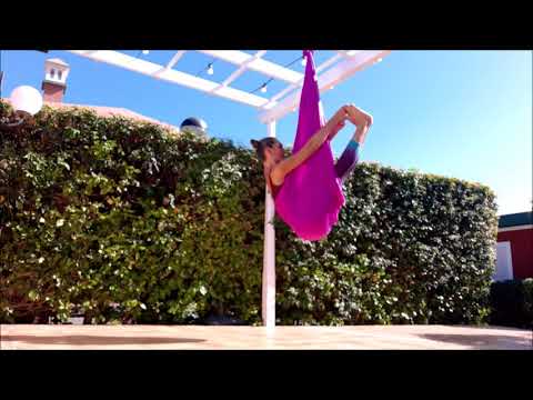 Sara na Kanarach - strefa ruchu ON-LINE - AERIAL YOGA - conditioning & mobility