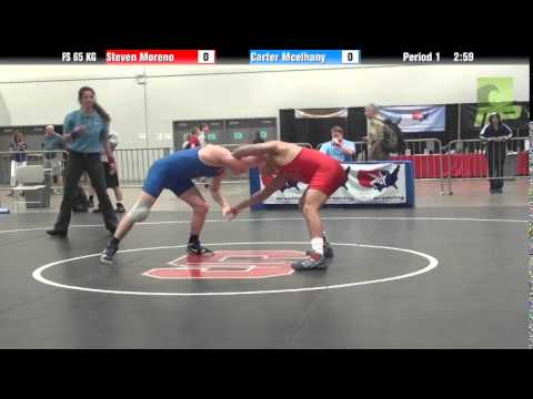 Mens FS FS 65 KG - Steven Moreno vs. Carter Mcelhany