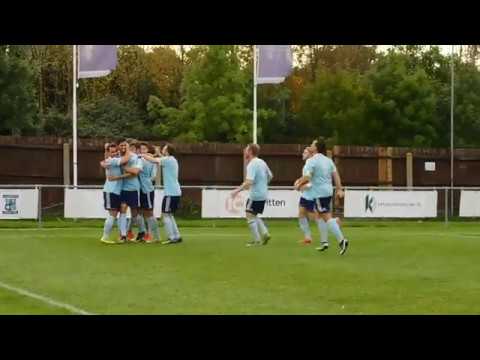 GODMANCHESTER ROVERS' YEOMANS BAGS THE WINNER AGAINST RAUNDS TOWN IN THE FA VASE...