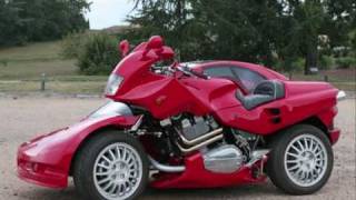 'Snaefell' Laverda triple-engined sidecar.  Stills compilation