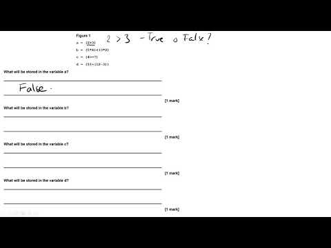 AQA Computer Science 3 2 4 Relational Operations Walking Talking Mock