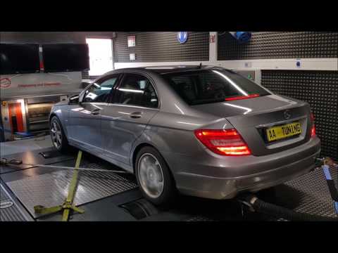 Mercedes-Benz C200CDI W204 2,2L 100kW nach Chiptuning on Dyno A&A Automobiltechnik