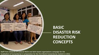 Basic Disaster Risk Reduction Concepts
