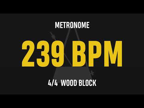 239 BPM 4/4 - Best Metronome (Sound : Wood block)