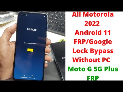 All Motorola 2022 Android 11 FRP/Google Lock Bypass Without PC | xt2075-3 frp bypass -Moto G 5G Plus