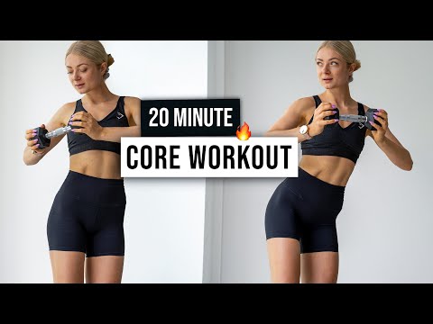 20 MIN TOTAL CORE + ABS Workout - with Weights - Home Workout to build a strong core