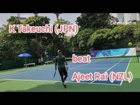 K Takeuchi (JPN) beat Ajeet Rai (NZL) Amman Int' Tennis Championships Jakarta