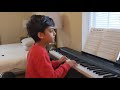 Hridhaan Playing Speed Demon On Piano Piano Book