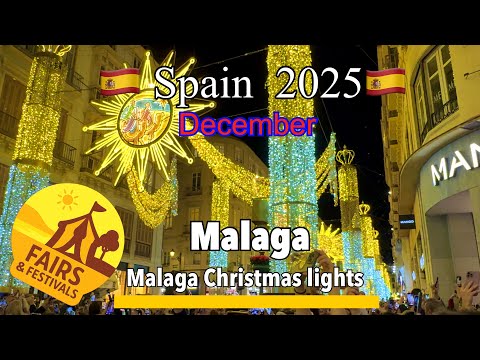 Malaga christmas lights 2025