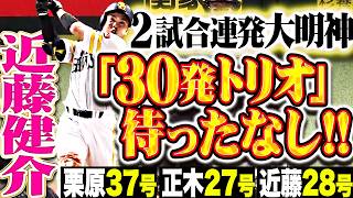 【30発トリオ爆誕 待ったなし!!】近藤健介『正木に続いた2者連続弾!! 2試合連発となる今季28号ソロ!!』
