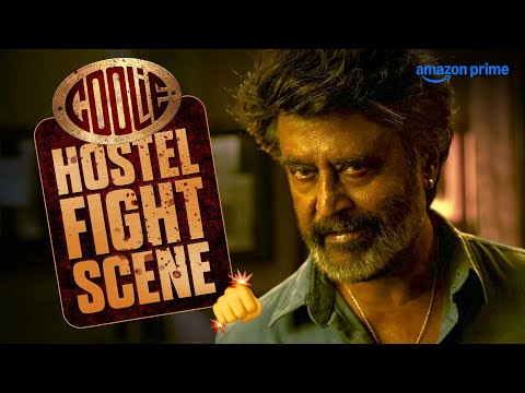 Coolie Hostel Fight Scene 🔥 | Rajinikanth | Prime Video India