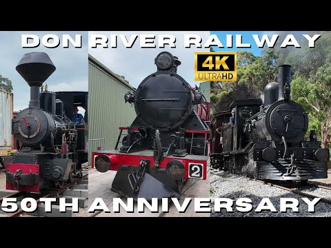 Don River Railway 50th Anniversary! 4K Rails Around Tasmania! 14-16/2/2025