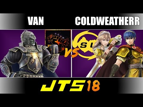 JTS 18 TB|Van (Ganondorf) vs SL|ColdWeatherr (Marth, Lucina) Grand Finals