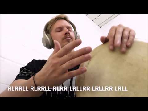 Darbuka Tutorial #6 (Paradiddle Combination)