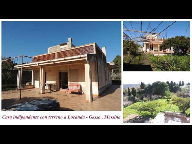 Casa indipendente con terreno in vendita a Gesso, frazione Locanda, Messina.