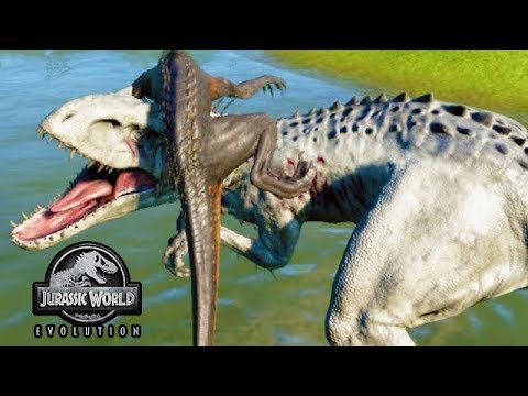 INDORAPTOR vs INDOMINUS REX (JURASSIC WORLD EVOLUTION)