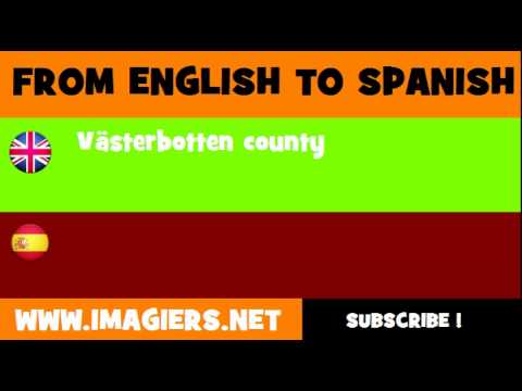 ESPAÑOL = INGLÉS = Västerbotten