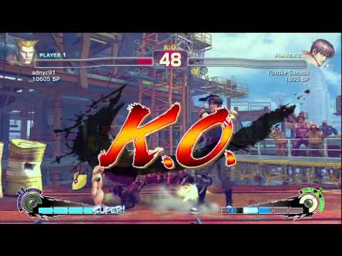 SSF4: adnyc (Guile) VS Legendary Wolf (Guy)