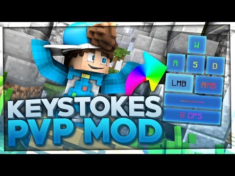 Minecraft KEYSTROKES Mod PVP [1.7.10 - 1.8.9] + DOWNLOAD & TUTORIAL | BaumBlau