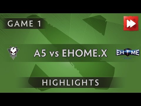 Aggressive 5 vs EHOME.X [Game 1] ROG MASTERS 2016 - Dota Highlights