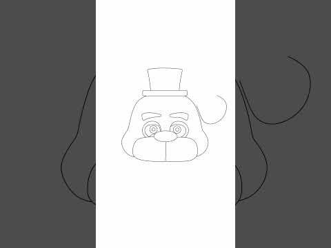 Drawing Freddy Fazbear | FNAF #shorts