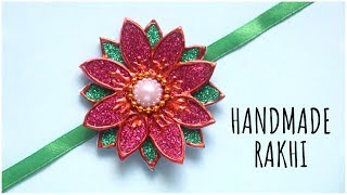 Handmade Rakhi Design | Raksha Bandhan | DIY Glitter Foam Sheet Rakhi