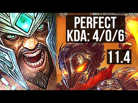 TRYNDAMERE vs VIKTOR (MID) | 5.4M mastery, 4/0/6, 2400+ games, Rank 14 Trynda | NA Master | v11.4