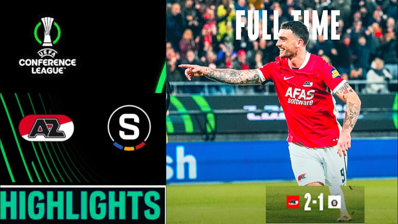 AZ Alkmaar vs Sparta Praha (2-1) Highlights | UEFA Conference League 2026 | AZ Sparta Prague 