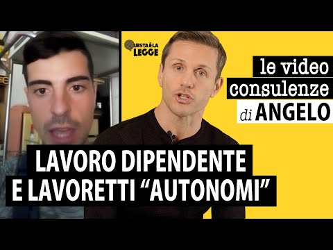 Lavoro dipendente e lavoretti “autonomi” | avv. Angelo Greco