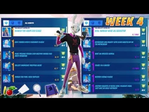 Fortnite All Week 4 Challenges Guide Legendary Quests