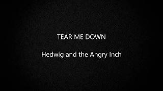 Tear me down - Hedwig and the Angry Inch LYRICS