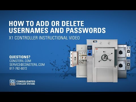How To Add or Delete Usernames and Passwords - X1 Controller