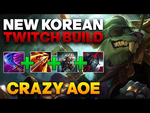 Twitch ADC Gameplay - This Weird Korean Twitch Build Does Insane AoE Damage | League of Legends