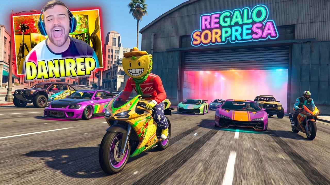 JUEGO UNA CARRERA PERO HAY UN REGALO SORPRESA - GTA 5 ONLINE