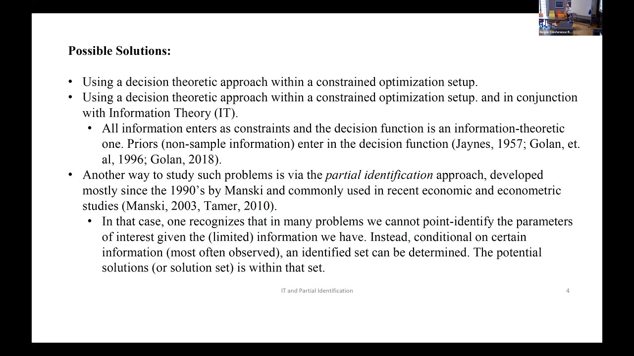 How to Decide: An Information-Theoretic Approach to Partially Identified Complex Problems
