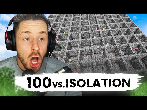 100 MINECRAFT PLAYERS spend 48 hours in ISOLATION!